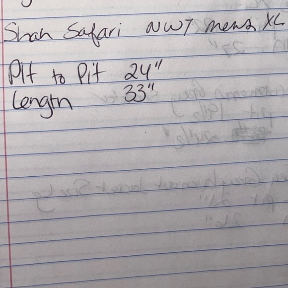 🌻 NWT-Men’s Shah Safari Button Down shirt. Size XL - Picture 8 of 8